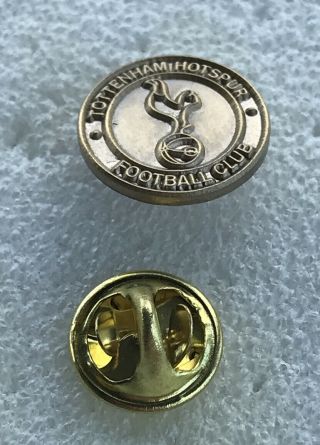 Rare Tottenham Spurs Supporter Enamel Badge - Discreet Small - Antique Copper 2