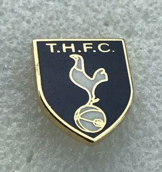 Very Rare Tottenham Spurs Supporter Enamel Badge - Discreet Smart Blue Shield