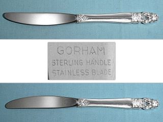 Gorham Sterling 9 " Modern Hollow Knife (s) Hispana - Sovereign No Mono