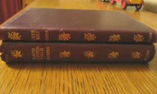 David Copperfield And Oliver Twist By Charles Dickens - Antique Leather
