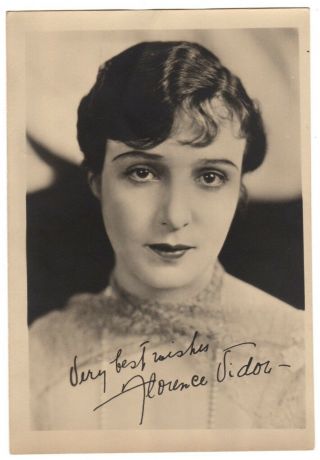 Florence Vidor Rare 1920s Silent Film Actress 5x7 Movie Star Fan Photo