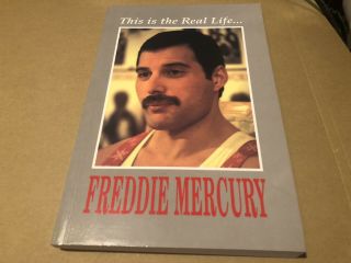 Freddie Mercury The Real Life Rare 1992 Softback Book Near Queen