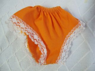Vintage Ideal Crissy Doll Orange Panties Bottoms