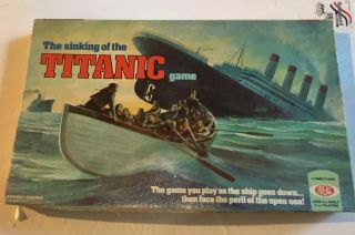 Rare Vintage 1976 The Sinking Of The Titanic Board Game Ideal Missing Yellow Cap