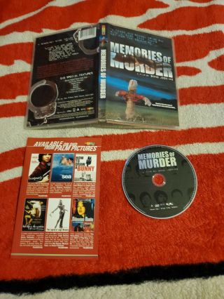 Memories Of Murder (dvd,  2005) Bong Joon - Ho Director Of Parasite Very Rare