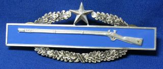 Vietnam War Sterling Army Cib Combat Infantry Badge By Meyer Rare 2nd Award
