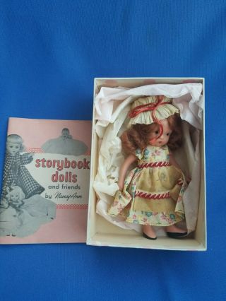 Lovely Vintage Bisque Nancy Ann Storybook Doll 117 - School Days W/ Orig.  Box