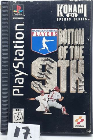 Bottom Of The 9th Complete Playstation 1 Game Ps1 Long Box Ninth Baseball Rare