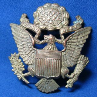 Wwi German Made Army Officer Hat Badge - Acid Test Very Rare