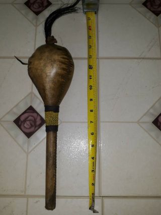 Antique Native American.  Gourd Rattle -