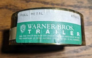 35mm Feature Film Preview Trailer Full Metal Jacket Stanley Kubrick 1997 Rare