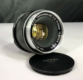 Rare Yashica Auto Yashinon - Dx 1:2 50mm Lens