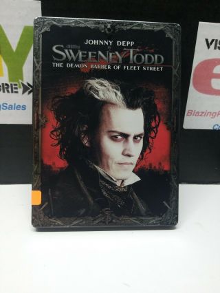 Sweeney Todd Collectors Edition Steelbook (dvd 2 - Disc Set) Johnny Depp Rare Ln
