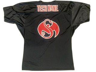 Strange Music Tech N9ne Tech Nine 9 Football Jersey Black Sz 3xl Rare