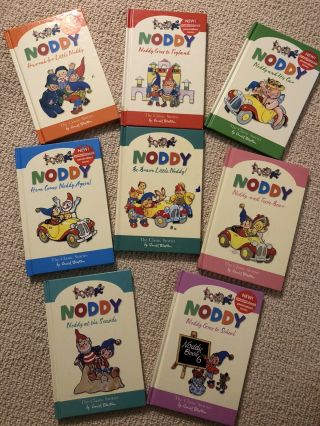 Rare Set Of 8 Noddy Classic Stories Enid Blyton Hardcover Book Child Or Vg