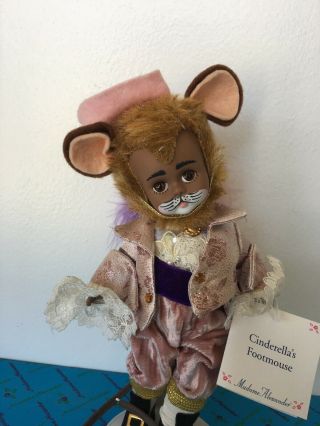 Madame Alexander Cinderella ' s Foot Mouse w/Tag and Stand 2