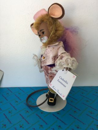 Madame Alexander Cinderella ' s Foot Mouse w/Tag and Stand 3