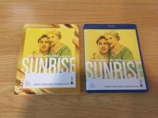 Sunrise (blu - Ray/dvd,  2014,  2 - Disc Set) F.  W.  Murnau 1927 Oop Rare W/ Slipcover