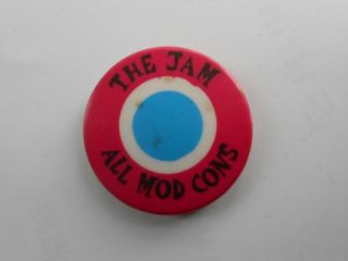 The Jam - All Mod Cons 1978 Rare Promo Vintage Pin Badge Punk Clash 999