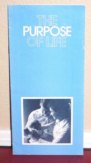 The Purpose Of Life Lds Mormon Rare Booklet Atonement Vintage 1978 Pb
