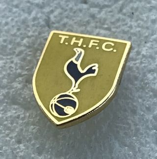 Very Rare Tottenham Spurs Supporter Enamel Badge - Discreet Smart Yellow Shield