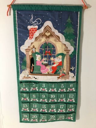 Vintage Avon Advent Calendar 1987 “countdown To Christmas” No Mouse Rare Cute