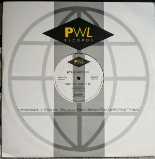 Kylie Minogue - What Do I Have To Do - Rare - Pwl - 12 " - Kylie - Record - Pwl Company Sleeve