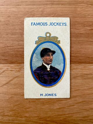 Rare Taddy Famous Jockeys No Frame Cigarette Card 1905 Cat Price £36 H Jones
