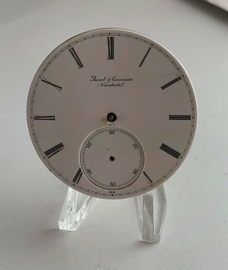 Antique Borel & Courvoisier Pocket Watch Movement -.  Swiss Made Neuchatel