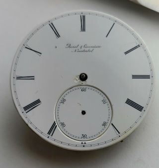 Antique Borel & Courvoisier Pocket Watch Movement -.  Swiss made Neuchatel 2