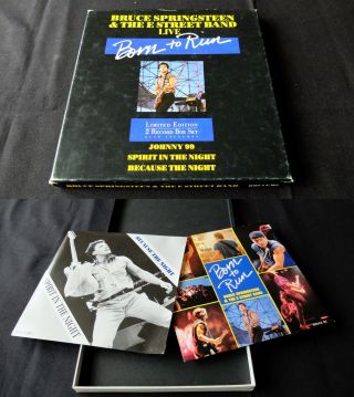 Rare Bruce Springsteen: Born To Run Live 1987 7 " Box Set Inc 2 Singles