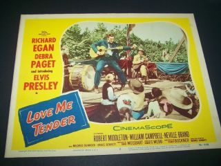 Elvis Presley Rare Lobby Card " Love Me Tender " From 1956 Vg,  -