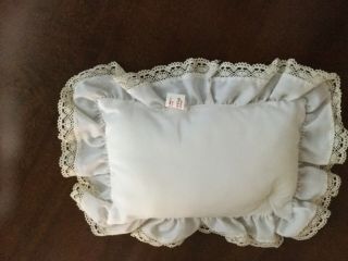 Vintage 1986 Pleasant Co American Girl Samantha Bed Pillow White Eyelet Pink