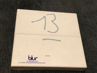 BLUR - 13 - LTD EDITION BOX SET - POSTER AND CD - RARE 2