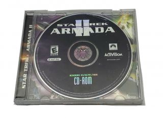 Star Trek Armada Ii 2 - Pc Cd - Rom Video Game Rts Jewel Case Vintage Rare