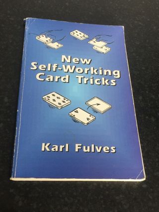 (r) Rare Vintage Magic Trick Book Self - Card Tricks By Karl Fulves