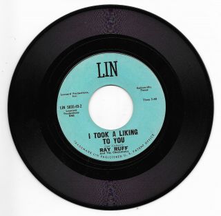 Ray Ruff - Lin 5035 Rare Rockabilly 45 Rpm I Took A Liking To You Vg,