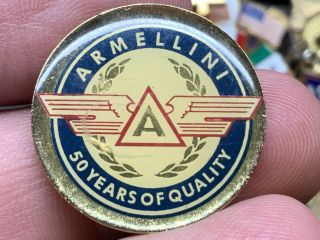 Armellini Gorgeous Design Vintage Rare 50 Years Of Quality Service Award Pin.