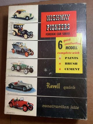 Revell Highway Pioneers Foreign Car Series 6 Models P - 495 Parts Or Restore Built