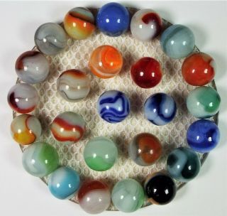 25 Antique Collectible Marbles Over 80 Years Old Family Hand Me Down - 1575 - 10