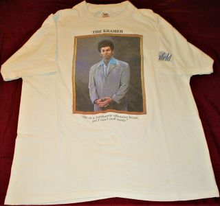 Tv Seinfeld The Kramer Shirt Vintage Fruit Of The Loom Xl Rare Nice/fun