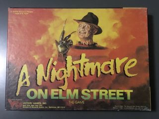 A Nightmare On Elm Street Vintage Board Game - Rare