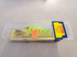 Vintage Storm Pre Rapala Rattle Tot Rh 73 Chartreuse/lime Green Hb