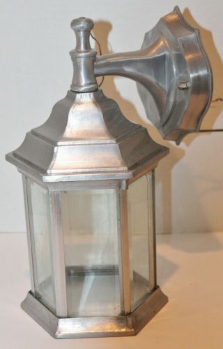 Vintage Light Fixture Outdoor/indoor - Lantern Style - Wall Mount - Cast Iron - 12 " T
