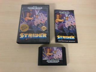 Strider Sega Genesis Complete Game Cib Rare
