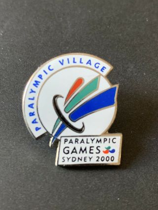 Very Rare Sydney 2000 Paralympic Village Pin Badge Olympics Athletes Australia