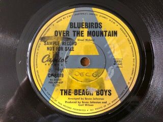 The Beach Boys - Rare Aussie Promo 45 " Bluebirds Over The Mountain " 1968