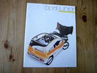 Opel Junior Concept Car Press Brochure,  1983,  Rare &,