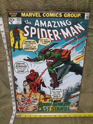 Marvel Spider - Man 122 Comic Book Cover 13 " X 19 " Wooden Wall Art Read