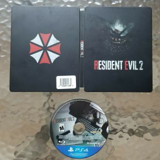 Resident Evil 2 For Playstation 4 / Ps4 - Game With Rare Steelbook Case -